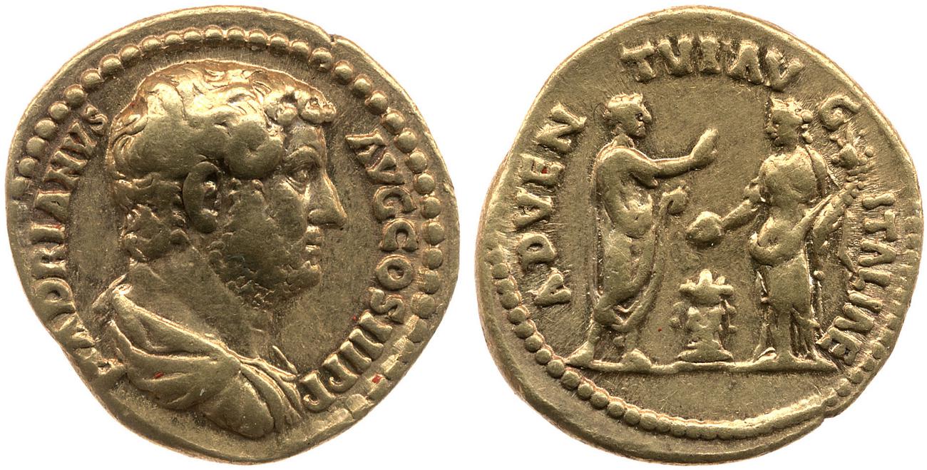 obverse RIC II, Part 3 (second edition) Hadrian 1562