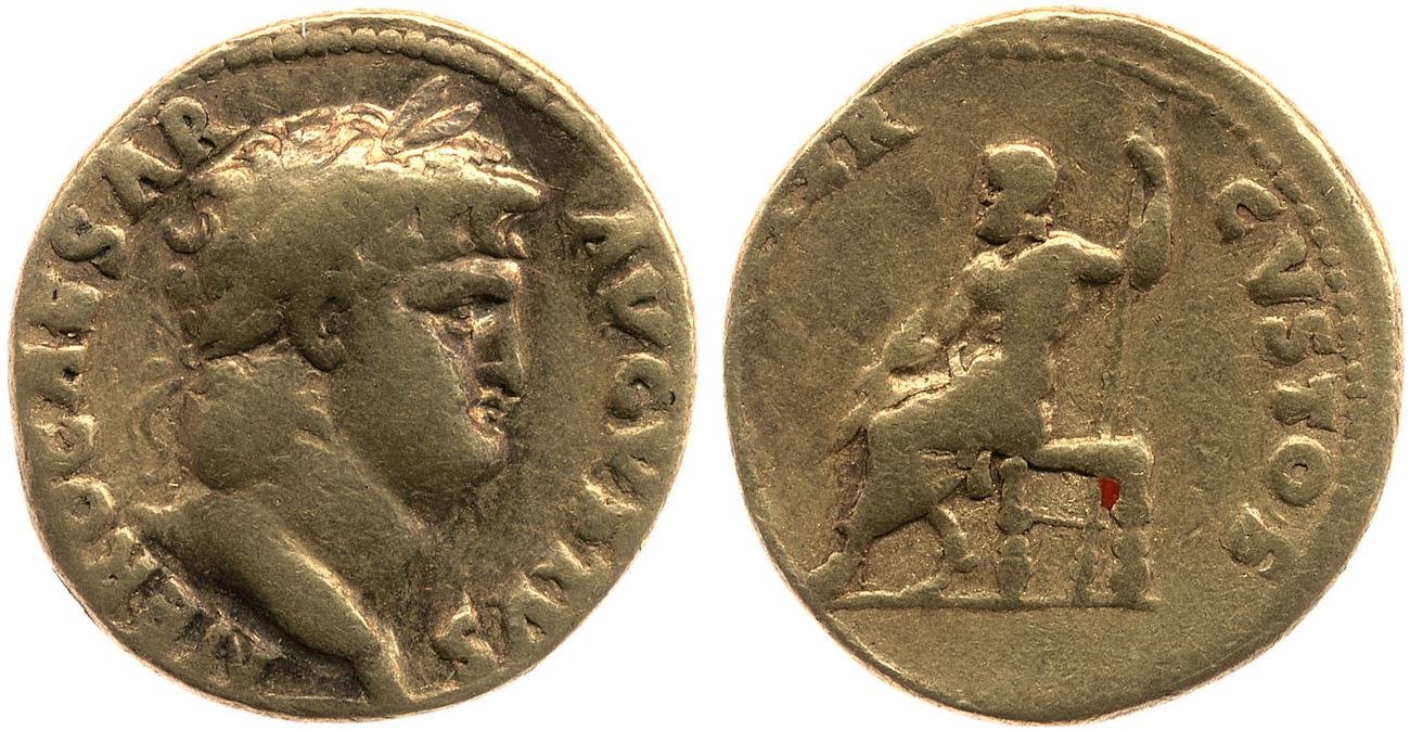 RIC I (second edition) Nero 52, аверс, bm