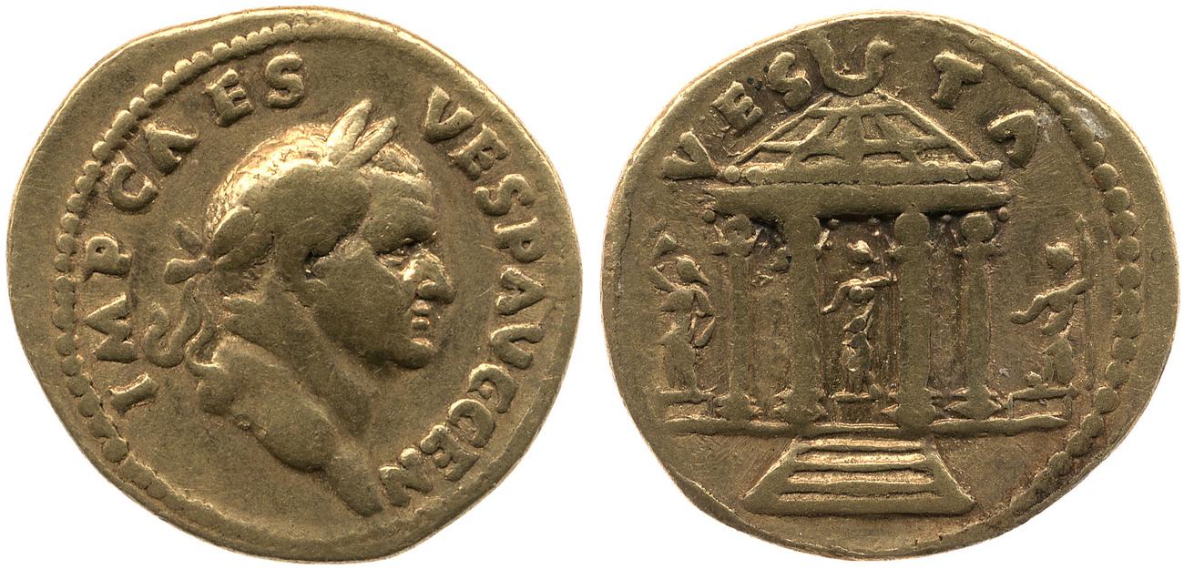 RIC II, Part 1 (second edition) Vespasian 515, аверс, Британский музей