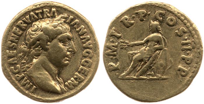 RIC II Trajan 5, реверс, Британский музей