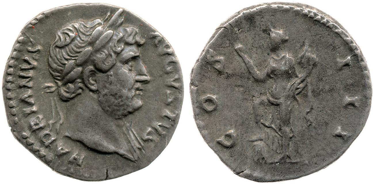 аверс RIC II, Part 3 (second edition) Hadrian 845