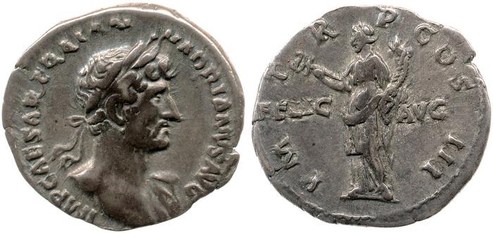 RIC II, Part 3 (second edition) Hadrian 207, реверс, Британский музей