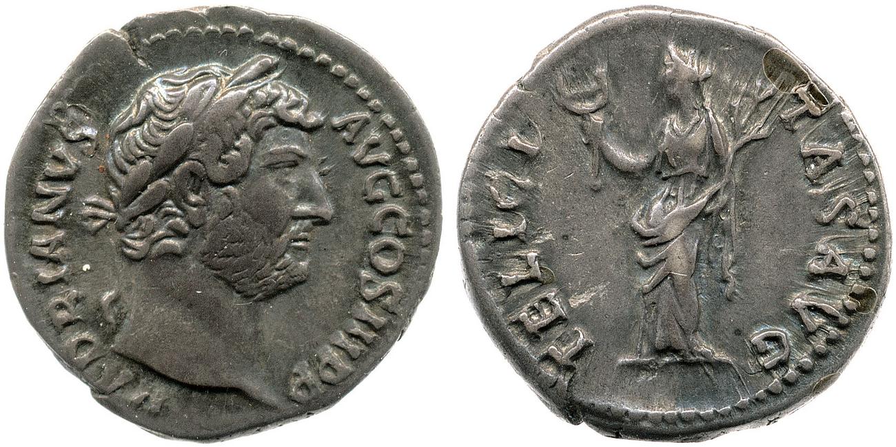 obverse RIC II, Part 3 (second edition) Hadrian 2038