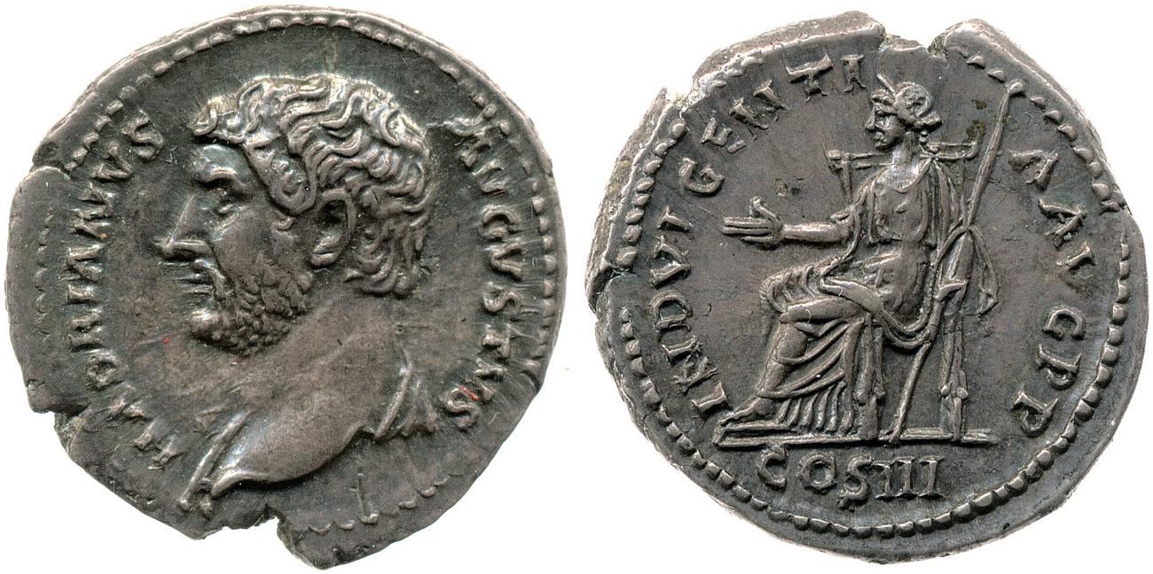 аверс RIC II, Part 3 (second edition) Hadrian 1019