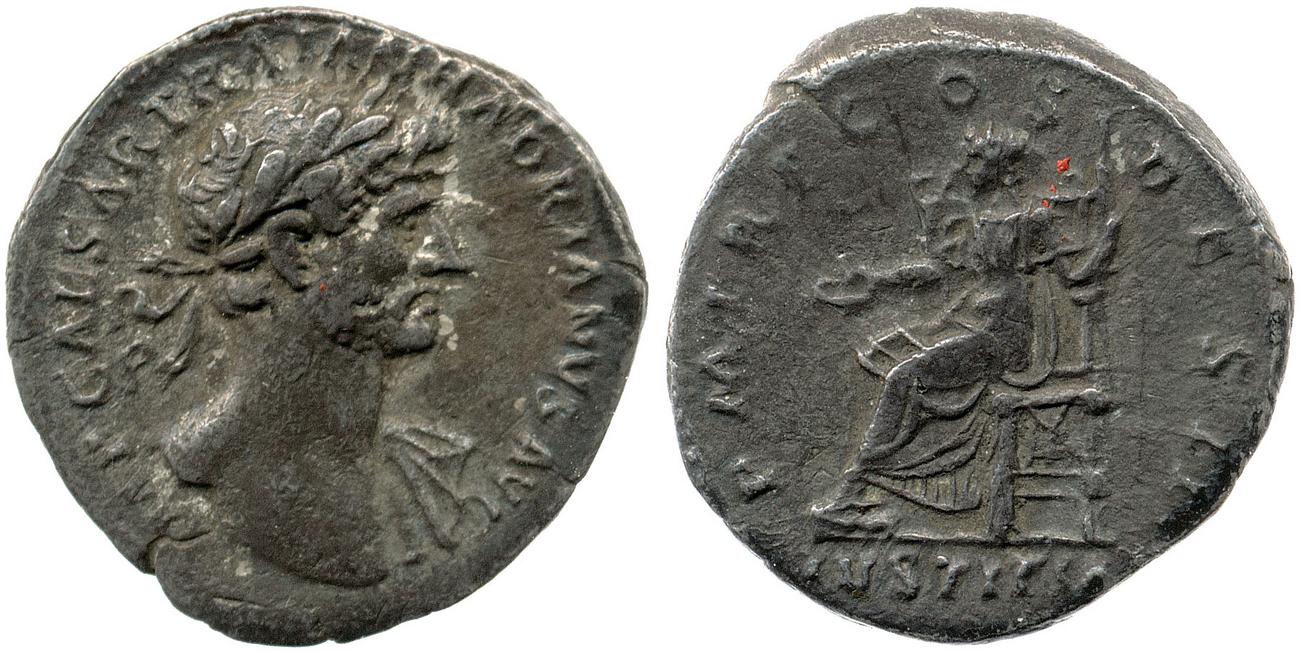 obverse RIC II, Part 3 (second edition) Hadrian 84