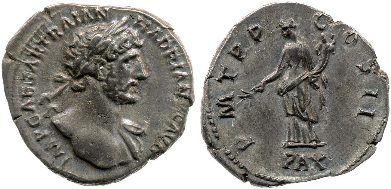 аверс RIC II, Part 3 (second edition) Hadrian 124