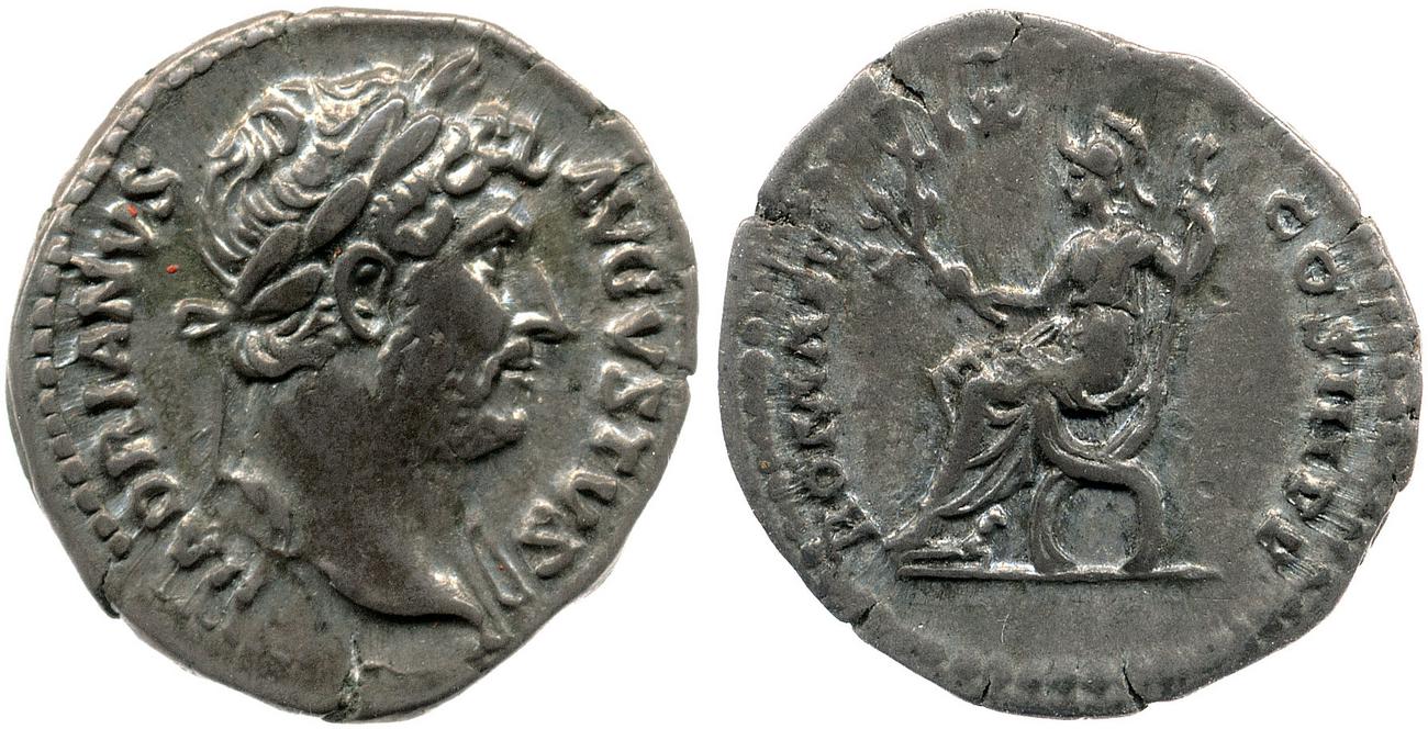 аверс RIC II, Part 3 (second edition) Hadrian 1119
