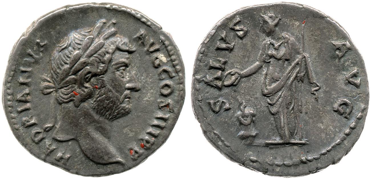 RIC II, Part 3 (second edition) Hadrian 2344, аверс, Британский музей