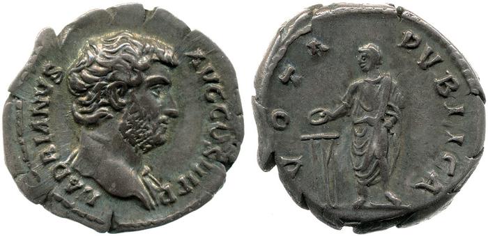 RIC II, Part 3 (second edition) Hadrian 2236, реверс, Британский музей