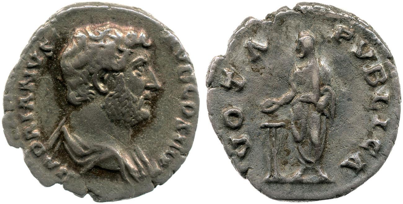 obverse RIC II, Part 3 (second edition) Hadrian 2329