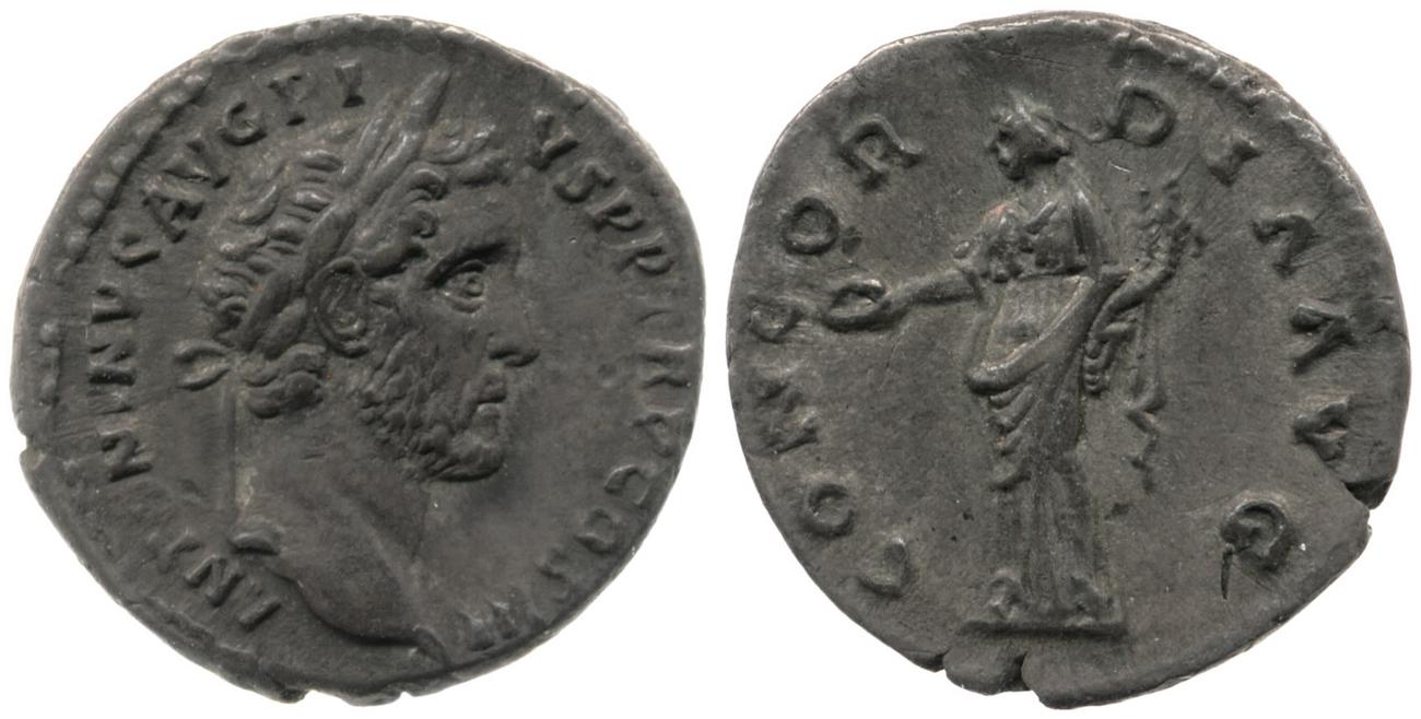 RIC III Antoninus Pius 66, аверс, Британский музей