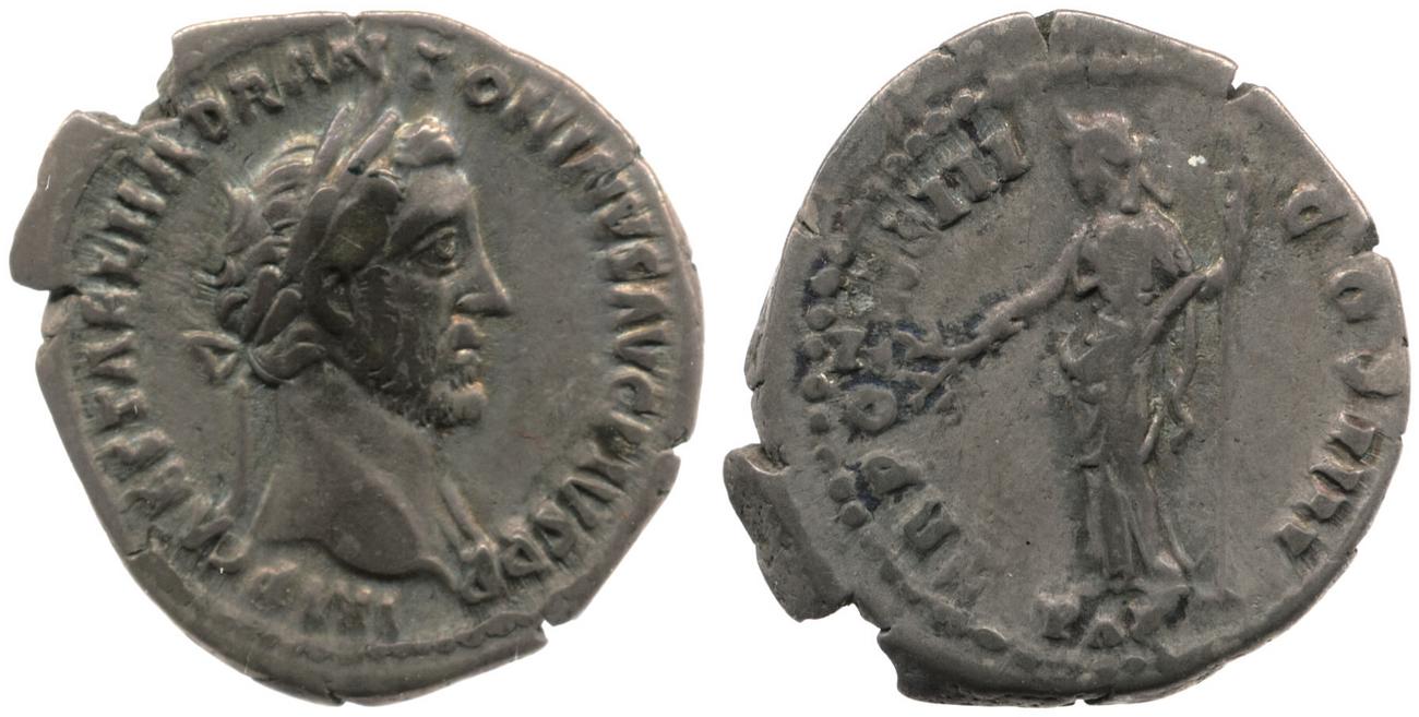 RIC III Antoninus Pius 200c, аверс, Британский музей
