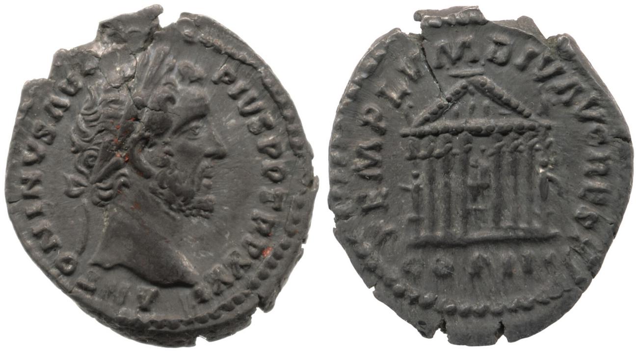 RIC III Antoninus Pius 290A, аверс, Британский музей