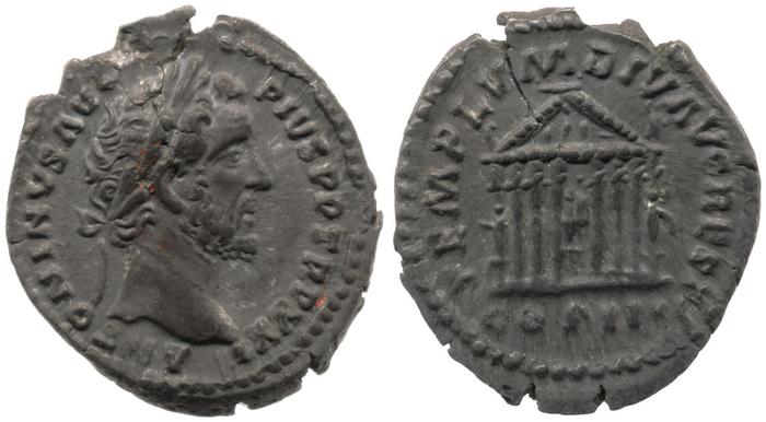 RIC III Antoninus Pius 290A, реверс, Британский музей