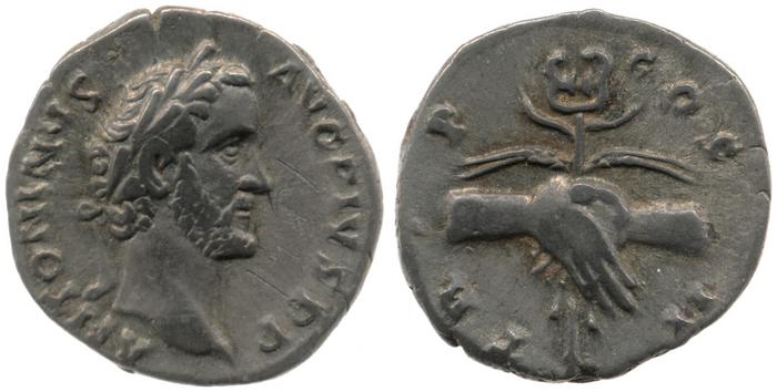 RIC III Antoninus Pius 43, реверс, Британский музей