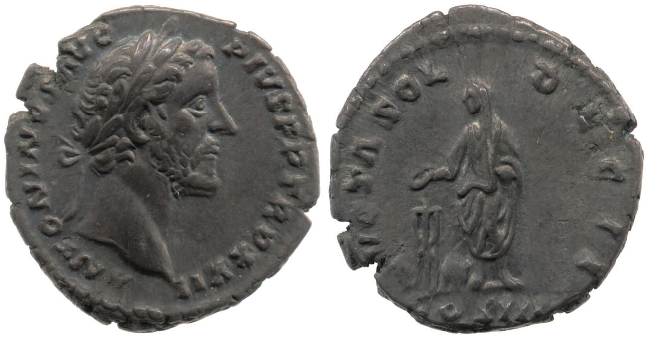 RIC III Antoninus Pius 291B, аверс, Британский музей