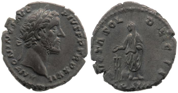RIC III Antoninus Pius 291B, реверс, Британский музей