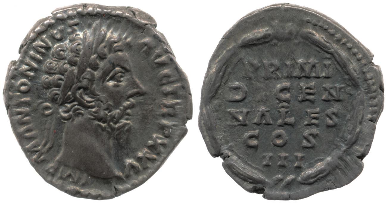 RIC III Marcus Aurelius 245, аверс, Британский музей