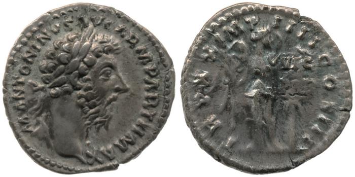 RIC III Marcus Aurelius 163, реверс, bm