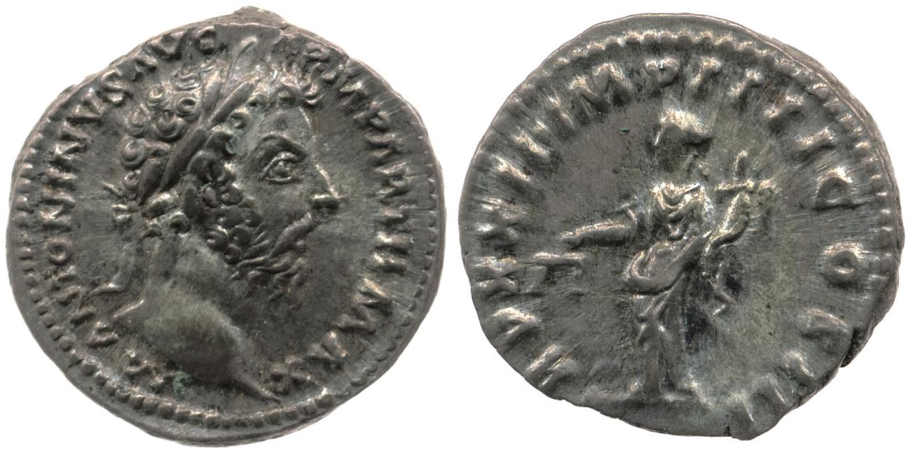 RIC III Marcus Aurelius 178, аверс, bm