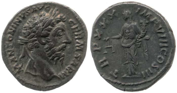 RIC III Marcus Aurelius 359, реверс, bm
