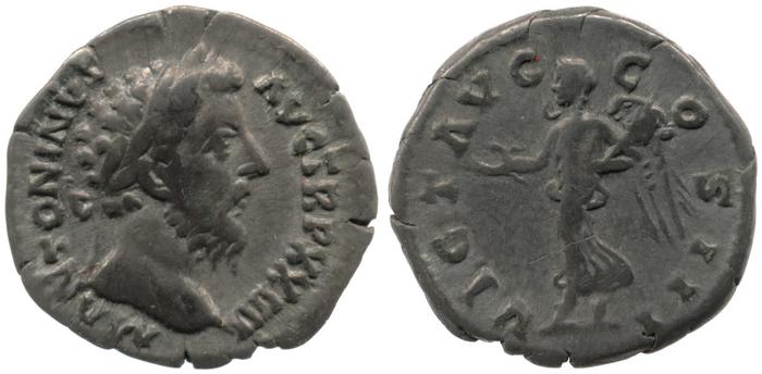 реверс RIC III Marcus Aurelius 210