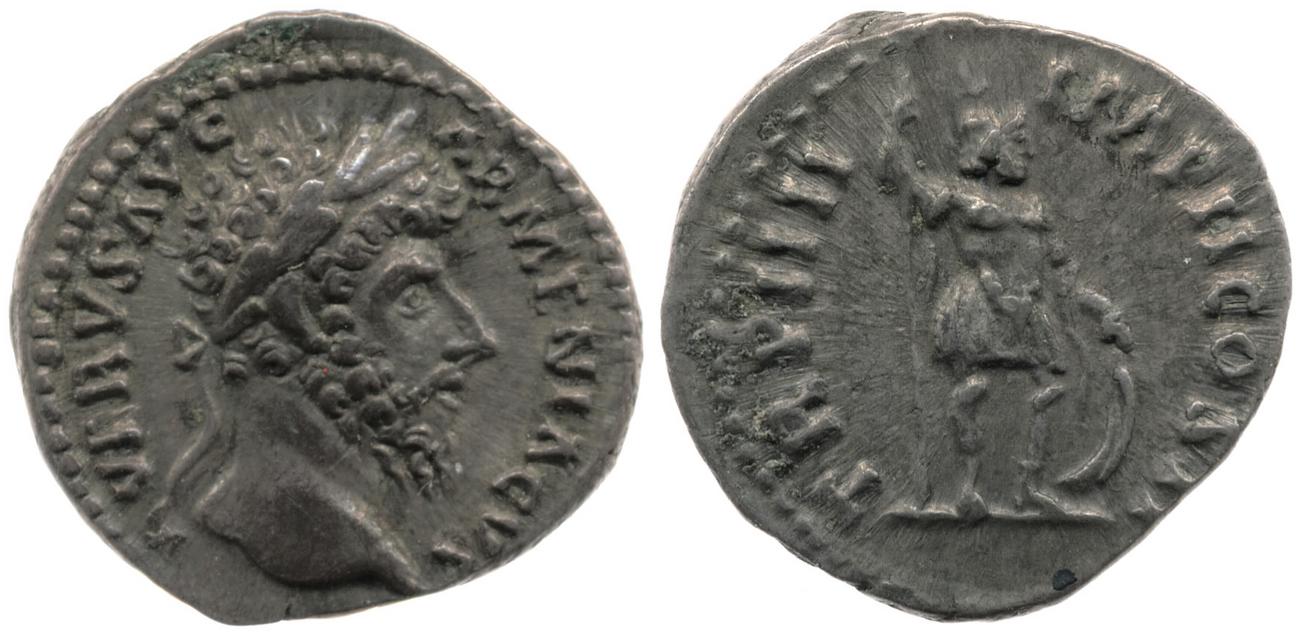 RIC III Marcus Aurelius 516, аверс, bm