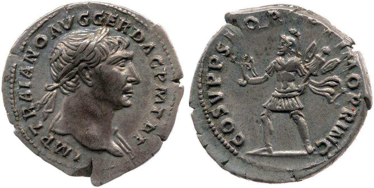 RIC II Trajan 114, аверс, bm