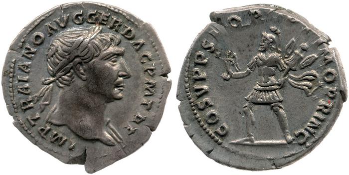 RIC II Trajan 114, реверс, bm