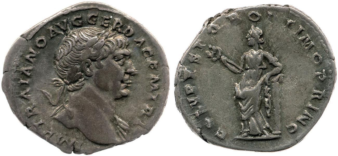 RIC II Trajan 120, аверс, bm