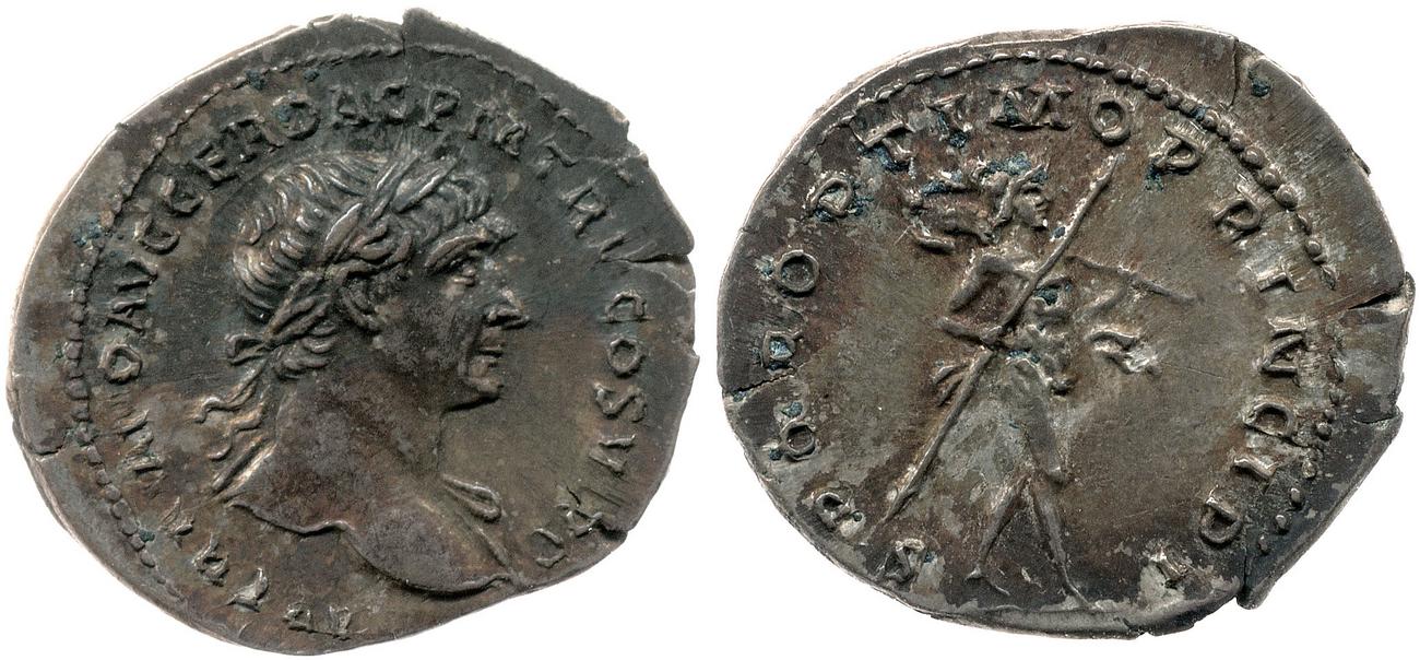 RIC II Trajan 270, аверс, Британский музей