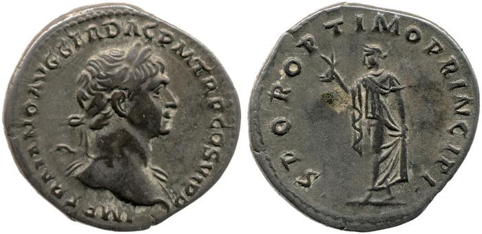 RIC II Trajan 279, реверс, Британский музей