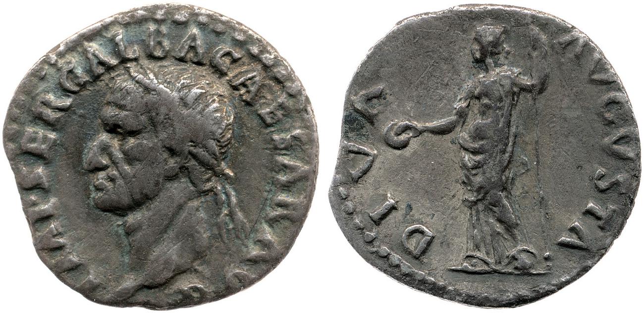 RIC I (second edition) Galba 187, аверс, Британский музей