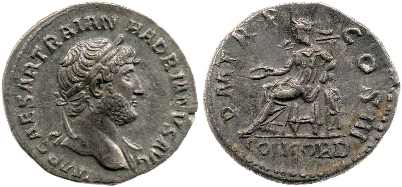 RIC II, Part 3 (second edition) Hadrian 549, аверс, bm