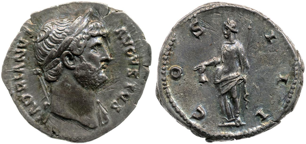 RIC II, Part 3 (second edition) Hadrian 720, аверс, Британский музей