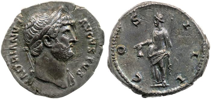 RIC II, Part 3 (second edition) Hadrian 720, реверс, Британский музей