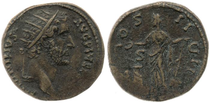 RIC III Antoninus Pius 798, реверс, bm