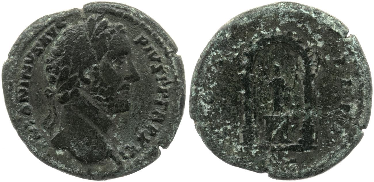 RIC III Antoninus Pius 999, аверс, bm
