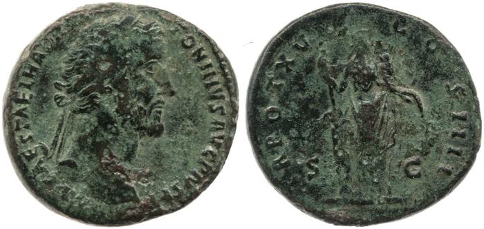RIC III Antoninus Pius 888, реверс, bm