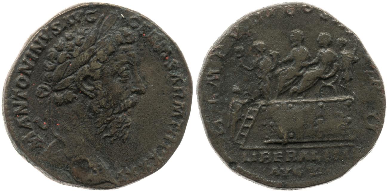 RIC III Marcus Aurelius 1208, аверс, Британский музей
