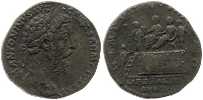 RIC III Marcus Aurelius 1208, реверс, Британский музей
