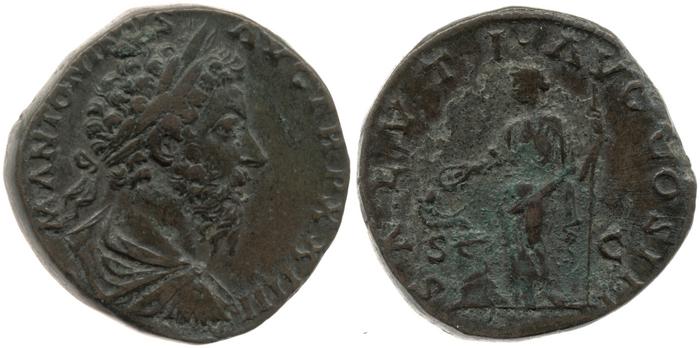 реверс RIC III Marcus Aurelius 980