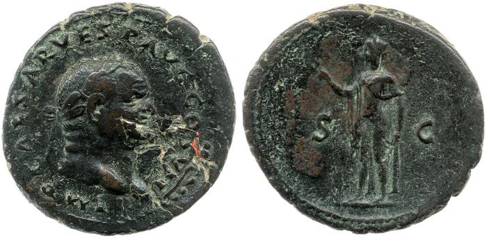 RIC II, Part 1 (second edition) Vespasian 894, реверс, Британский музей