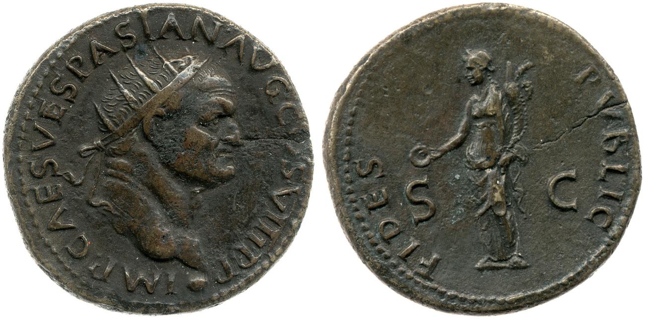 obverse RIC II, Part 1 (second edition) Vespasian 1214
