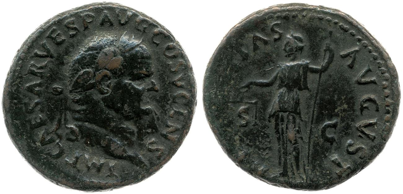 RIC II, Part 1 (second edition) Vespasian 720, аверс, Британский музей
