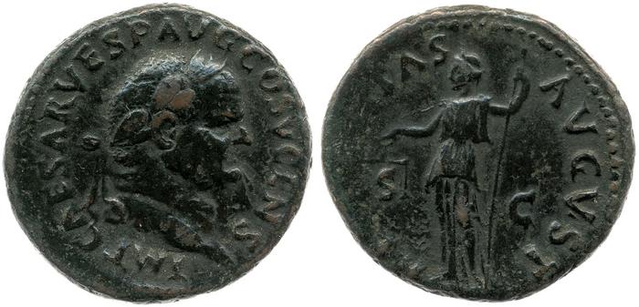 RIC II, Part 1 (second edition) Vespasian 720, реверс, Британский музей