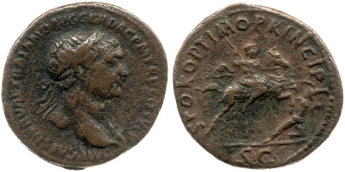RIC II Trajan 540, реверс, Британский музей