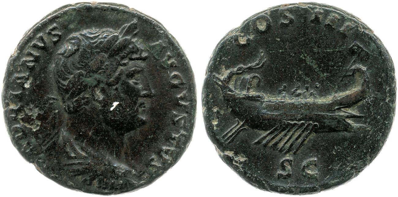 obverse RIC II, Part 3 (second edition) Hadrian 821