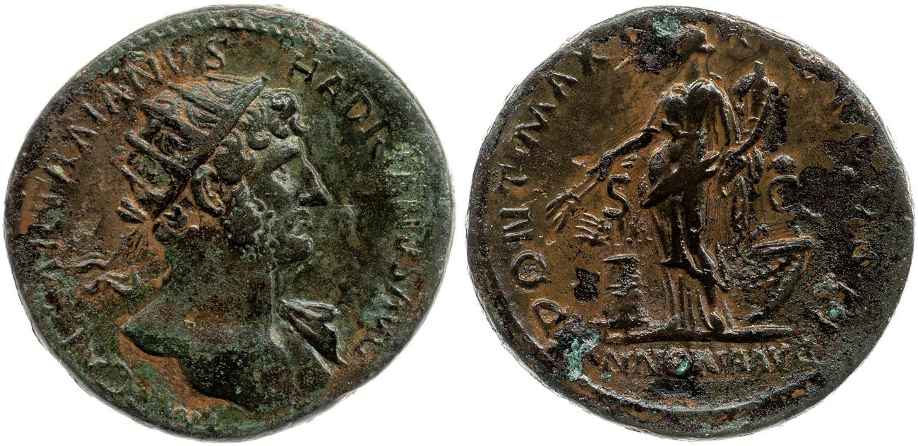 obverse RIC II, Part 3 (second edition) Hadrian 161
