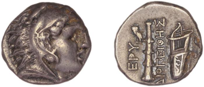 Erythrae Kinns 1980 Period III, AR I, реверс, bm